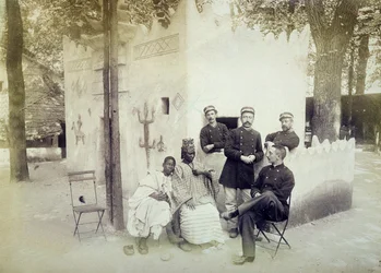The Senegalese Village at the 1889 Universal Exposition in Paris
